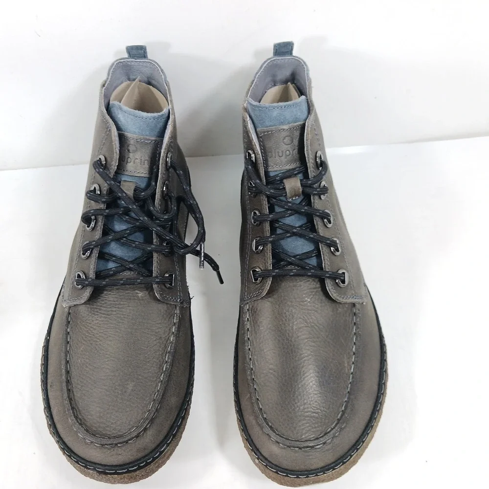 Bluprint Newport Overcast Mens Grey Leather Chukka Boots BP155FT04-OVC10 Size 10